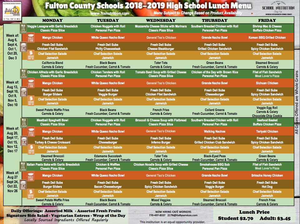Braces Friendly High School Lunches in Alpharetta & Johns Creek